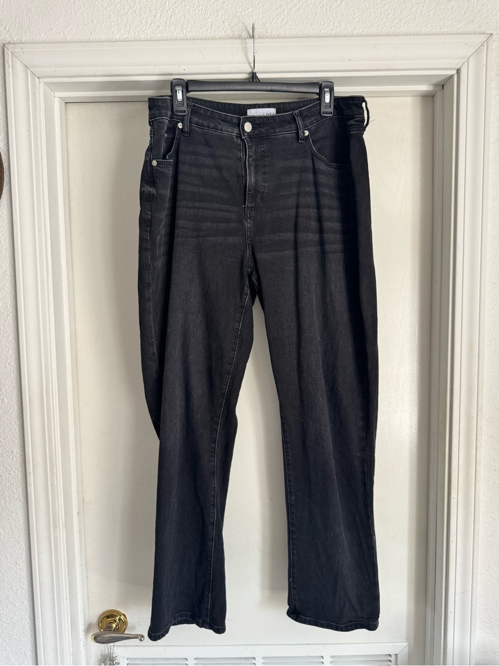 LOFT Curvy Girlfriend Black Jeans